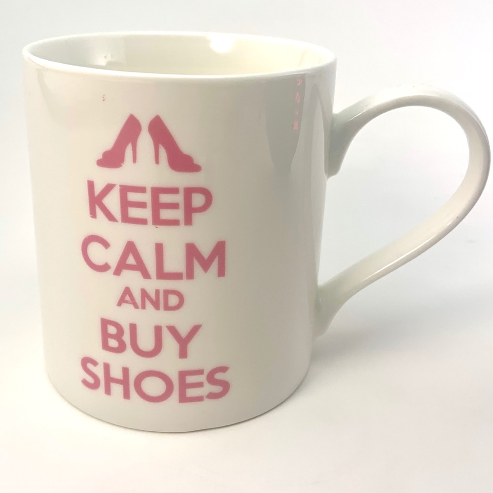 Keep calm and buy shoes mug